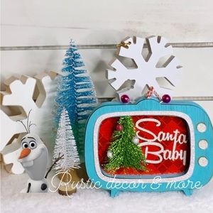 Nostalgic Vintage 70s TV Ornament